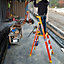 Werner 4 tread Fibreglass Platform step Ladder (H)2.13m