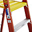 Werner 4 tread Fibreglass Platform step Ladder (H)2.1m