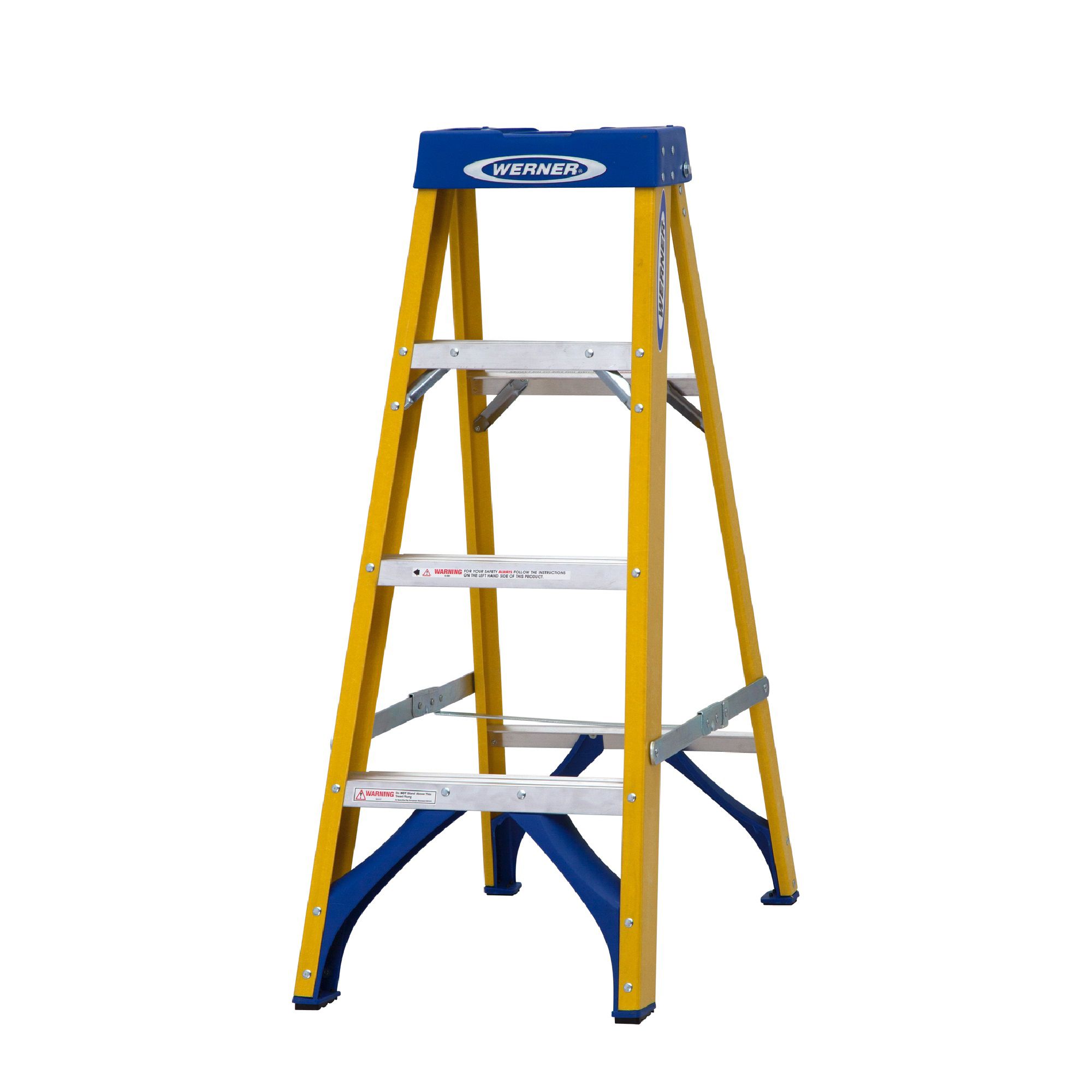 Werner 4 tread Fibreglass Step Ladder (H)1.12m