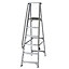 Werner 5 tread Aluminium Platform step Ladder (H)1.9m
