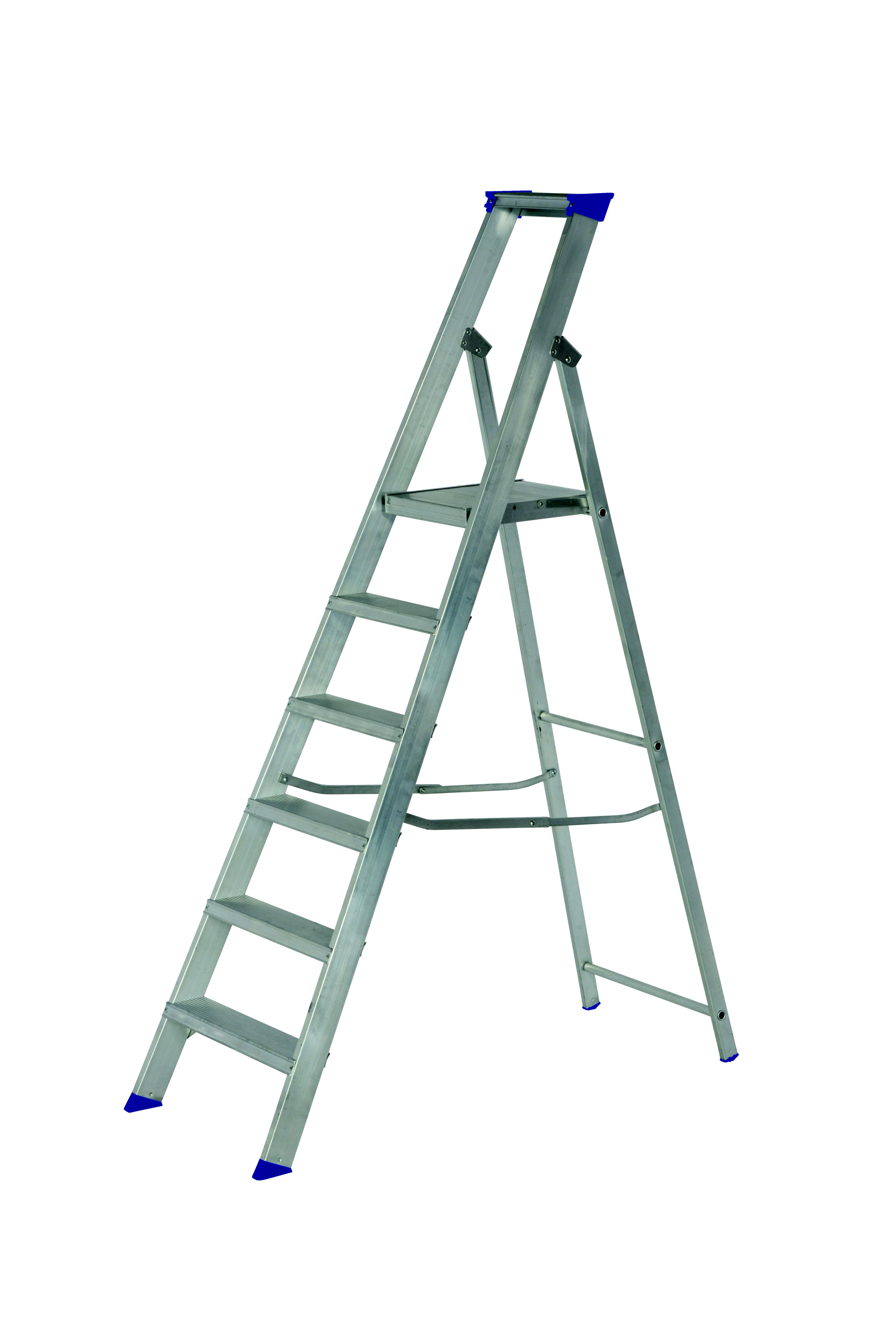 Werner 5 tread Aluminium Platform step Ladder (H)1.9m