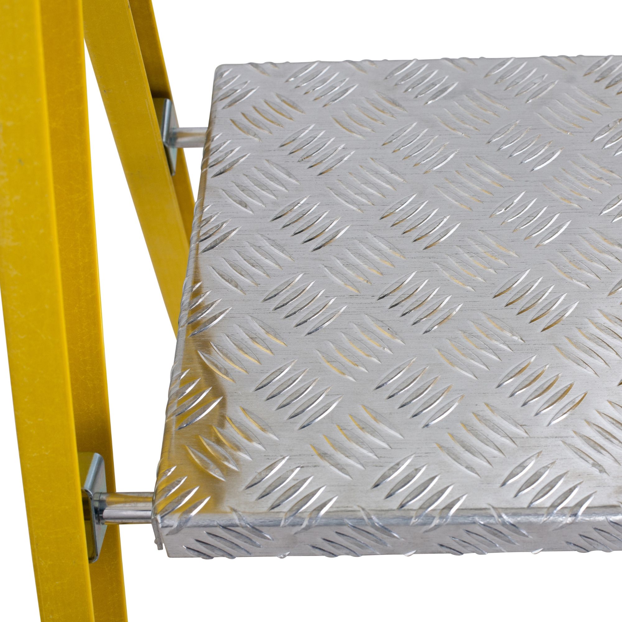 Werner 8 tread Aluminium & fibreglass Platform step Ladder (H)2.48m