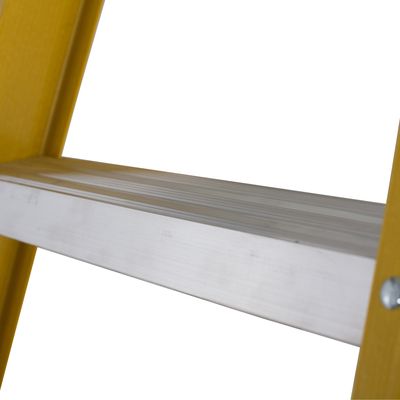 Werner 8 tread Aluminium & fibreglass Platform step Ladder (H)2.48m