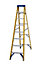 Werner 8 tread Aluminium & fibreglass Step Ladder (H)2.23m