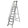 Werner 8 tread Aluminium Platform step Ladder (H)2.32m
