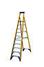 Werner 9 tread Aluminium & fibreglass Platform step Ladder (H)2.94m