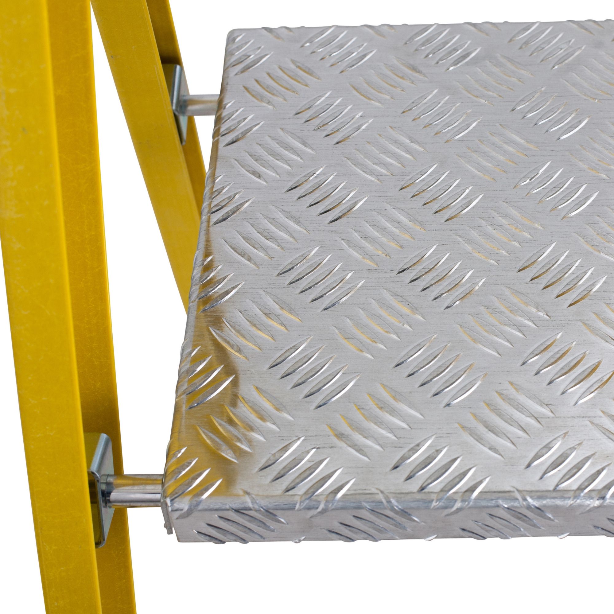 Werner 9 tread Aluminium & fibreglass Platform step Ladder (H)2.94m