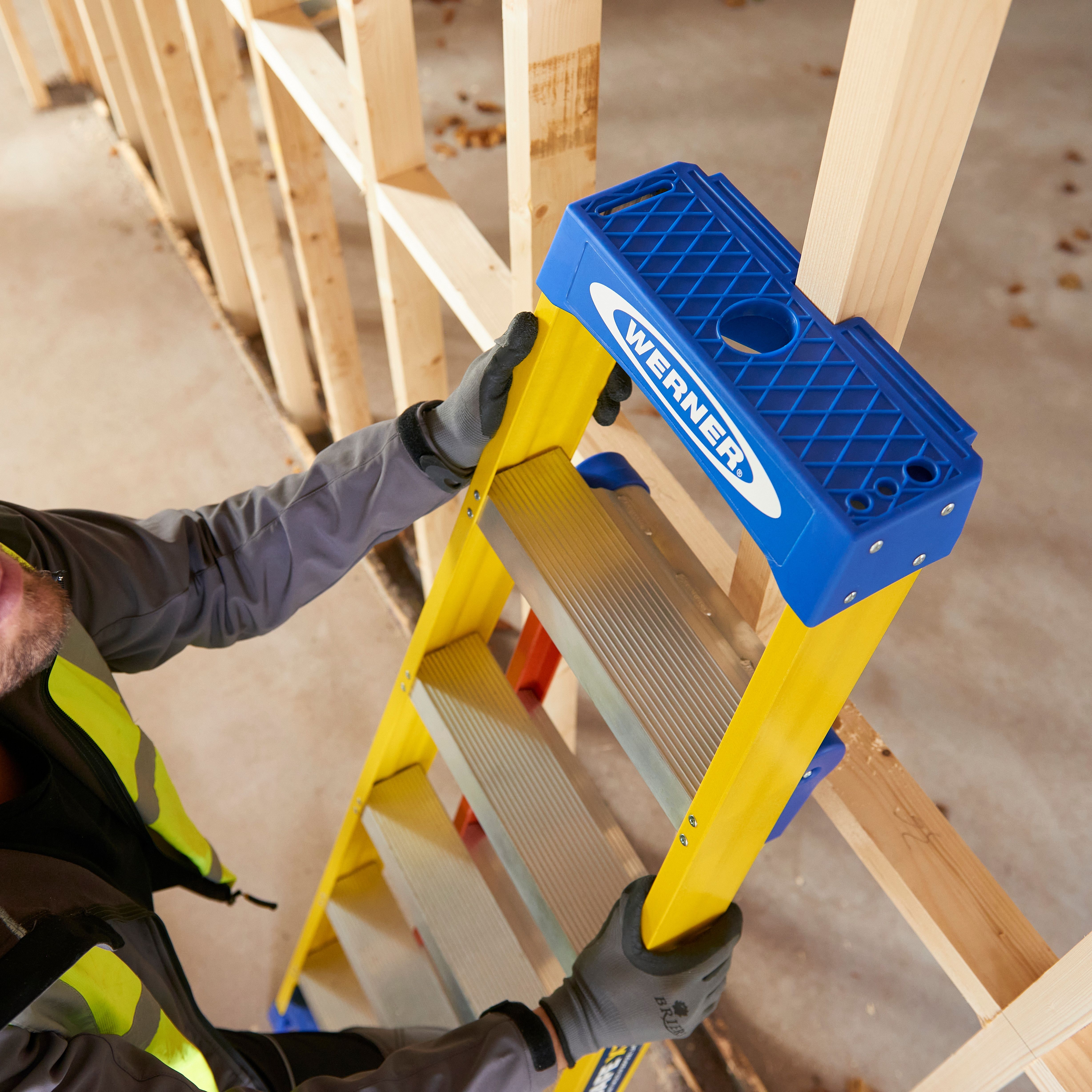 Werner LeanSafe X3 Combination Ladder Fibreglass 1.8-2.9m - 19