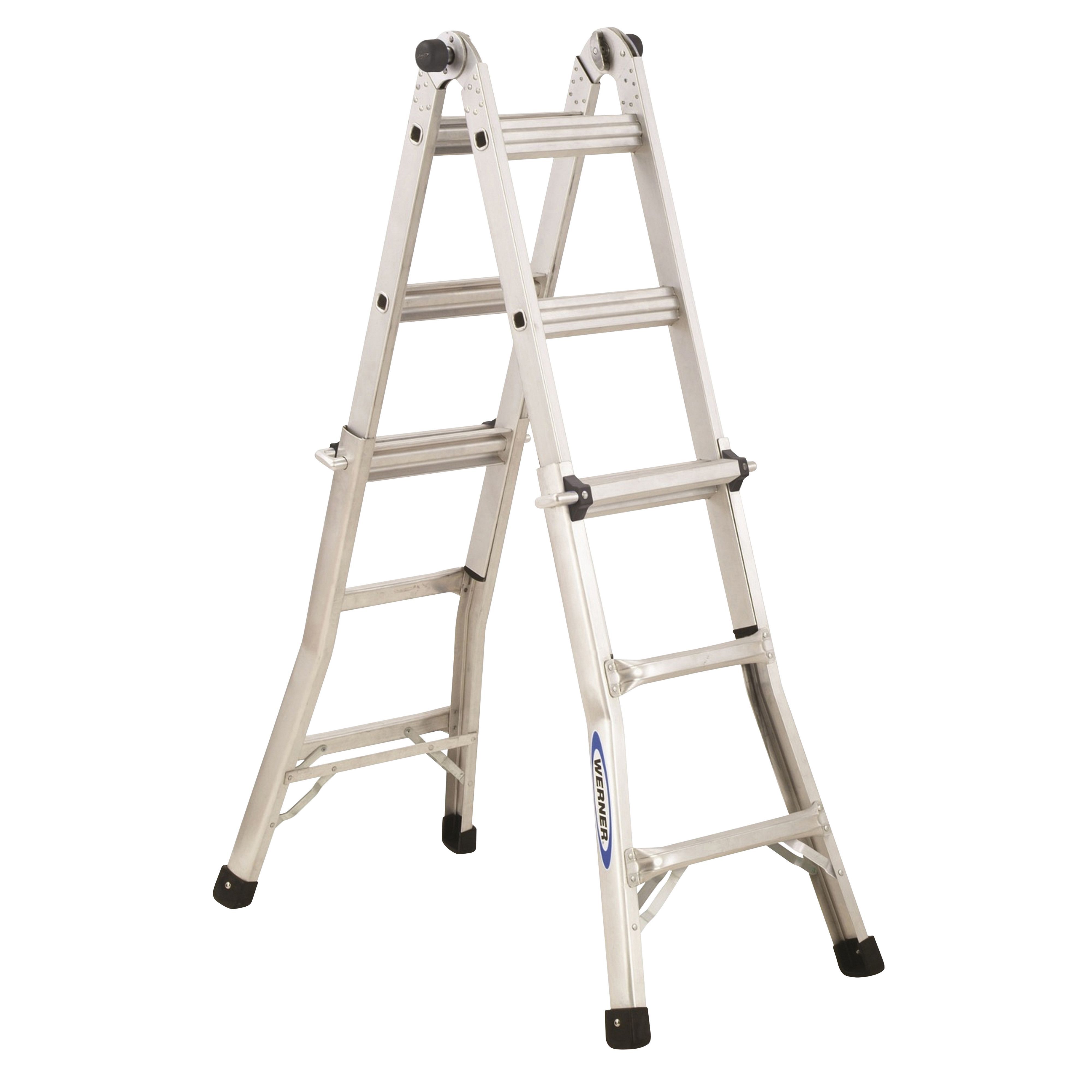 Werner Telescopic 4-Way 12 Tread Combination Ladder | DIY At B&Q