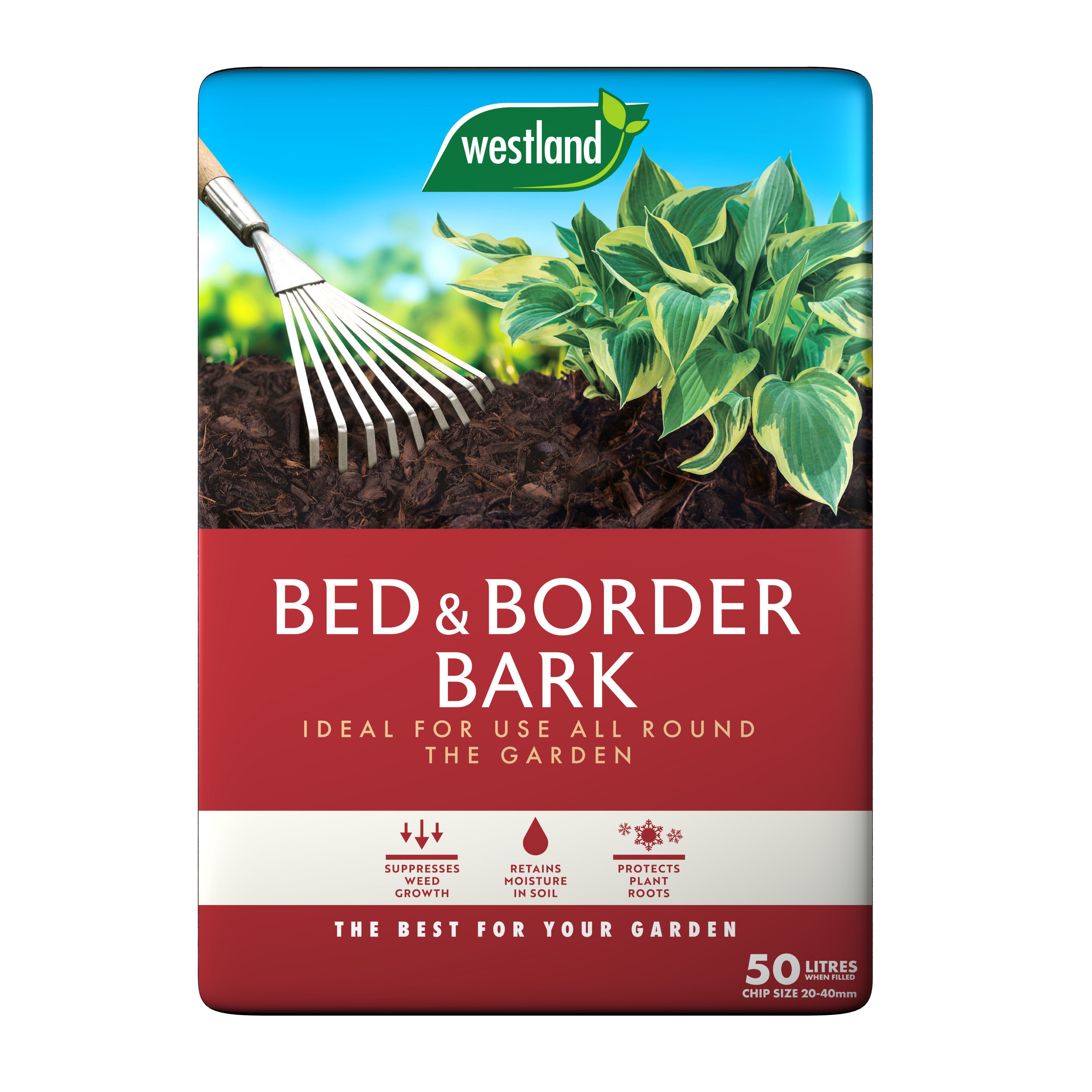 Westland Bed & Border Brown Bark chippings 50L Bag