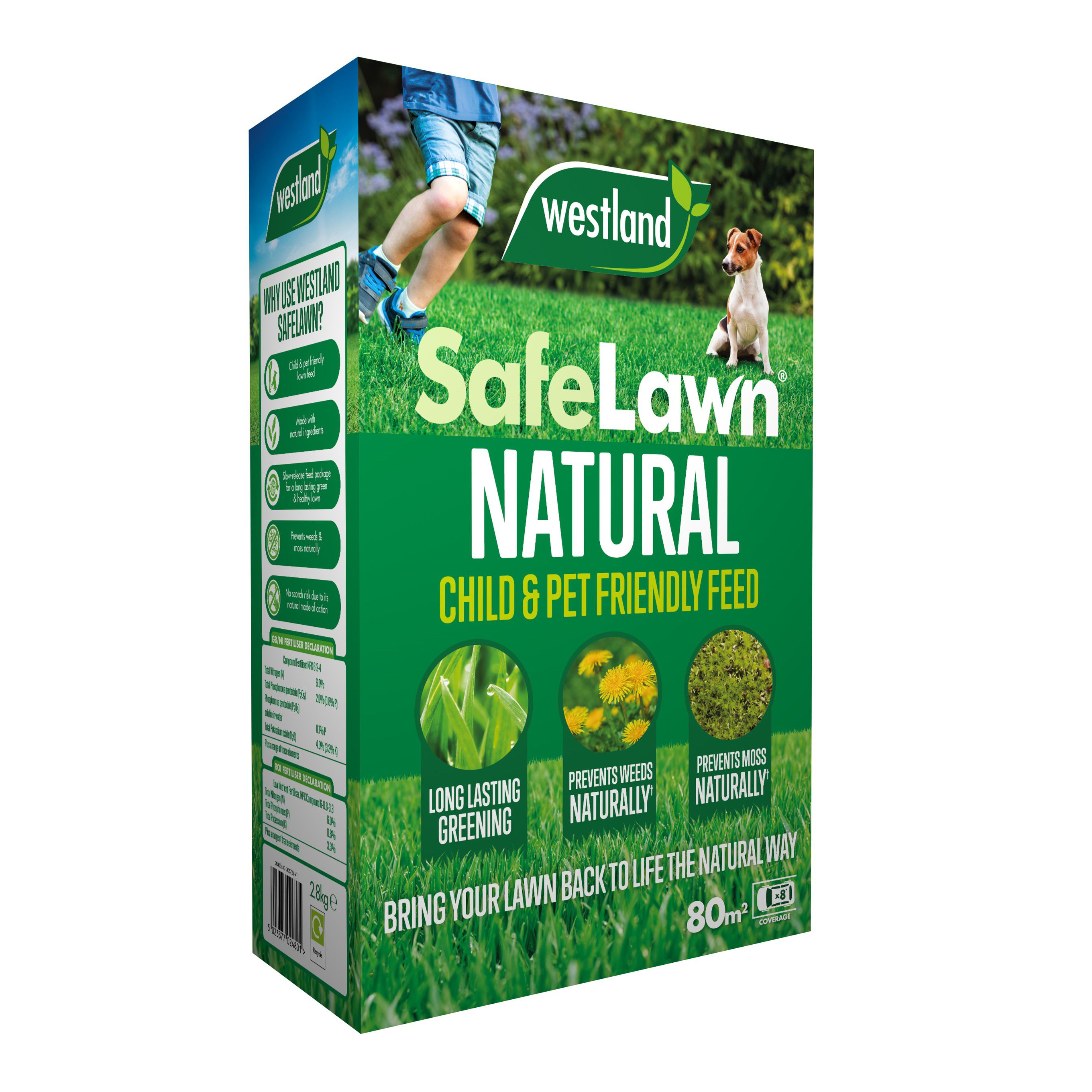 Westland SafeLawn Lawn feed Granules 80m² 2.8kg