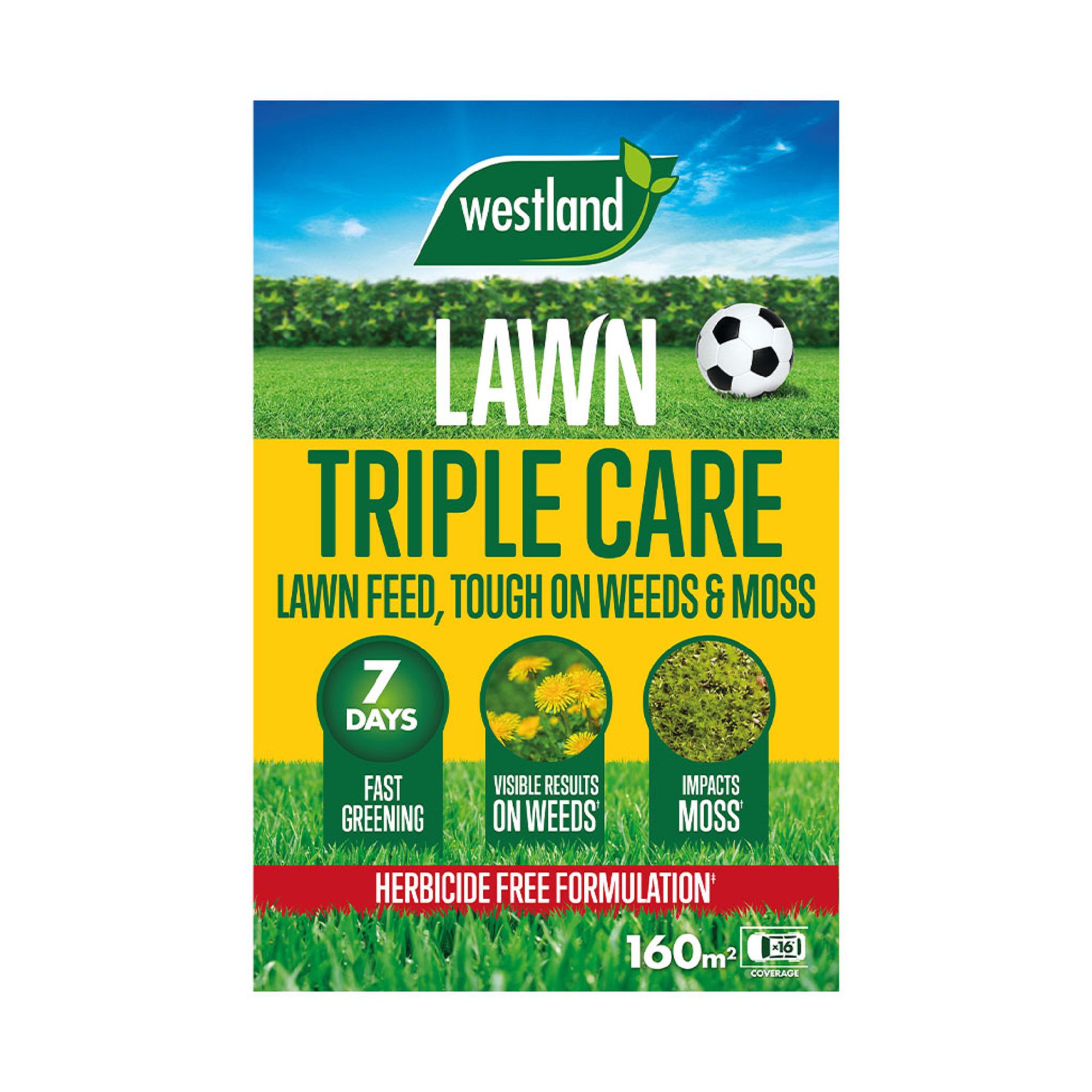 Westland Triple Care Lawn fertiliser Granules 160m² 5.12kg