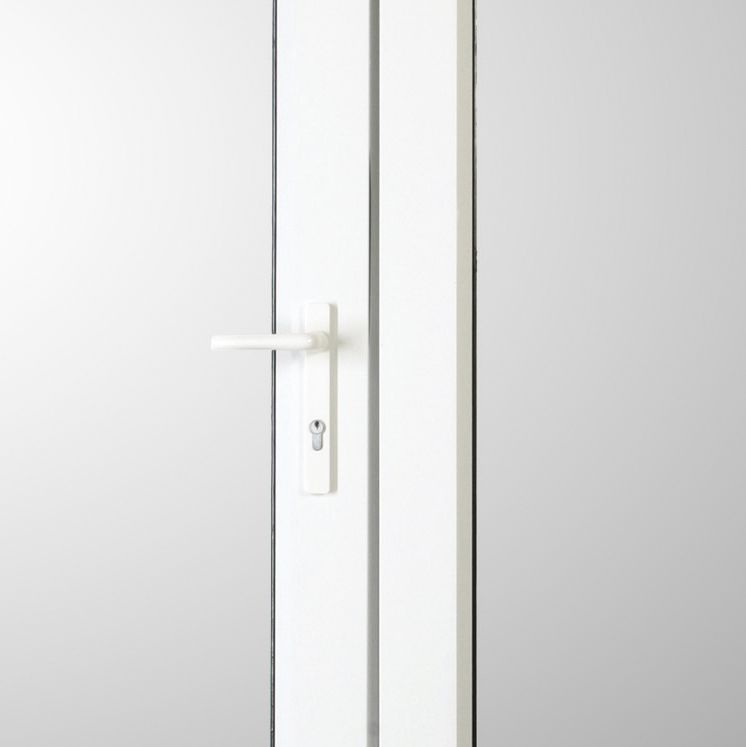 Weston 1 Lite Glazed White uPVC Patio Door set with 2 panes, (H)2055mm (W)1190mm External