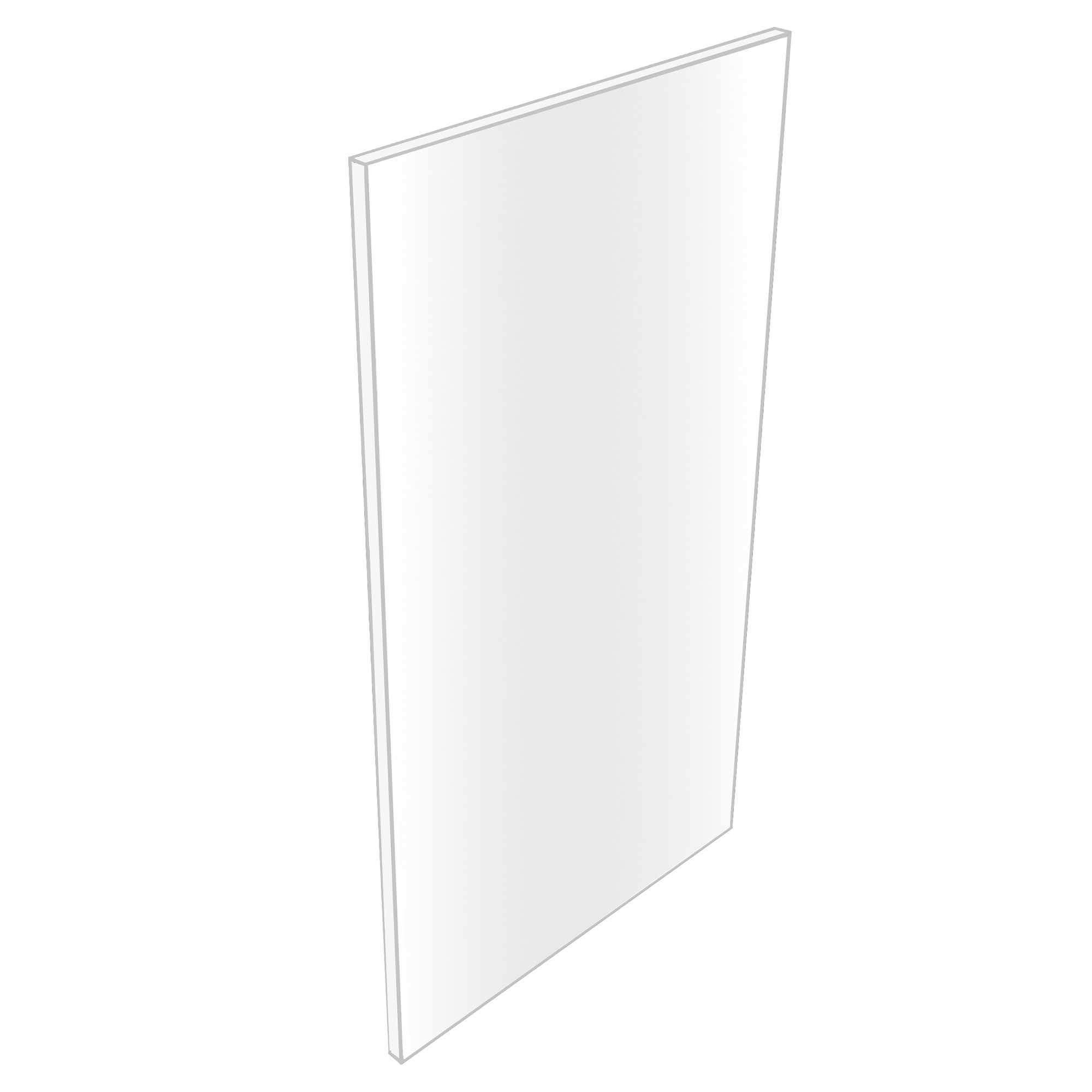 Westport Gloss White End panel (H)900mm