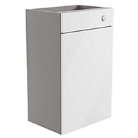 Westport Gloss White Freestanding Toilet cabinet (H)820mm (W)495mm