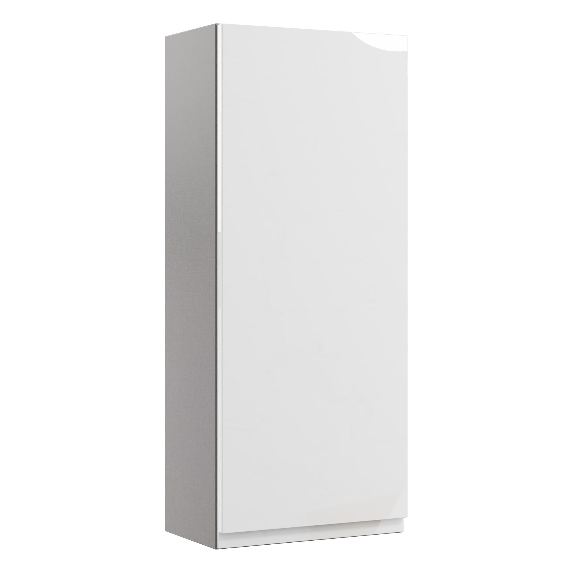 Westport Gloss White Modern Single Wall cabinet (W)295mm (H)720mm