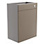 Westport Matt Stone grey Freestanding Toilet cabinet (W)595mm (H)820mm