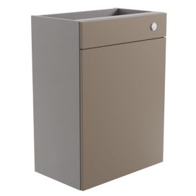 Westport Matt Stone grey Freestanding Toilet Cabinet (W)595mm (H)820mm