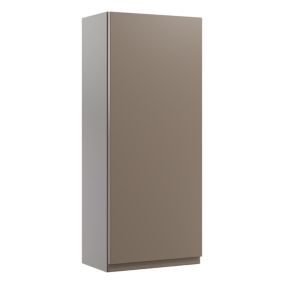 Westport Matt Stone grey Modern Single Wall cabinet (W)295mm (H)720mm