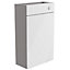 Westport Slim Gloss White Freestanding Toilet Cabinet (W)495mm (H)820mm