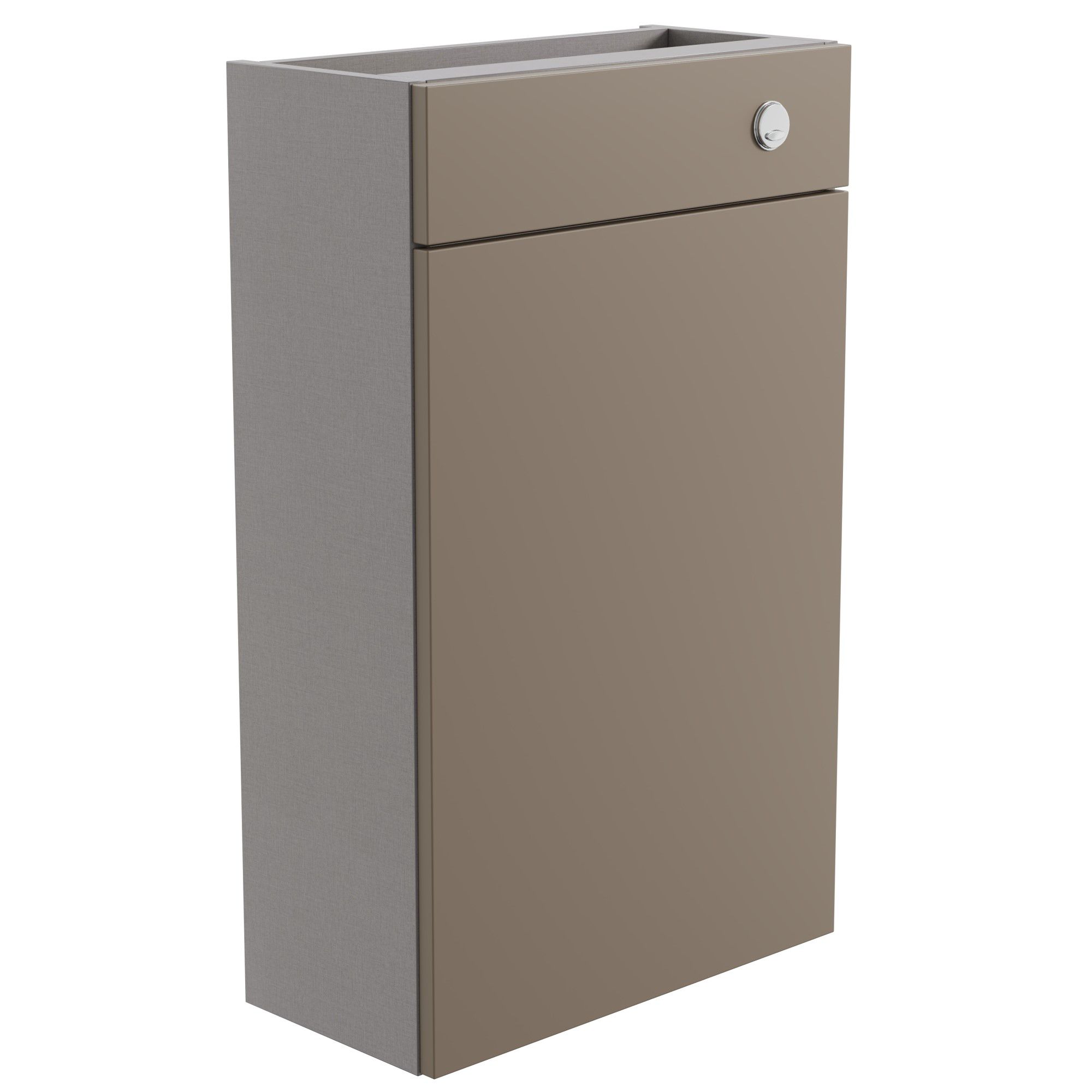 Westport Slim Matt Stone grey Freestanding Toilet cabinet (H)820mm (W)495mm