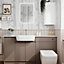 Westport Standard Matt Stone grey Double Freestanding Bathroom Vanity unit (H) 820mm (W) 595mm