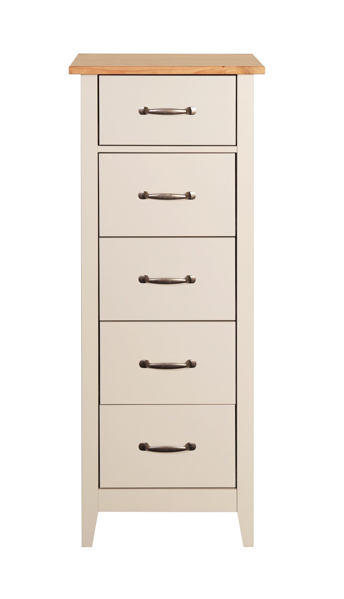 Buy Westwick Grey oak effect MDF 5 Drawer Chest of drawers (H)1100mm (W ...