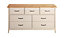 Westwick Grey oak effect MDF & pine 7 Drawer Chest of drawers (H)750mm (W)1403mm (D)400mm