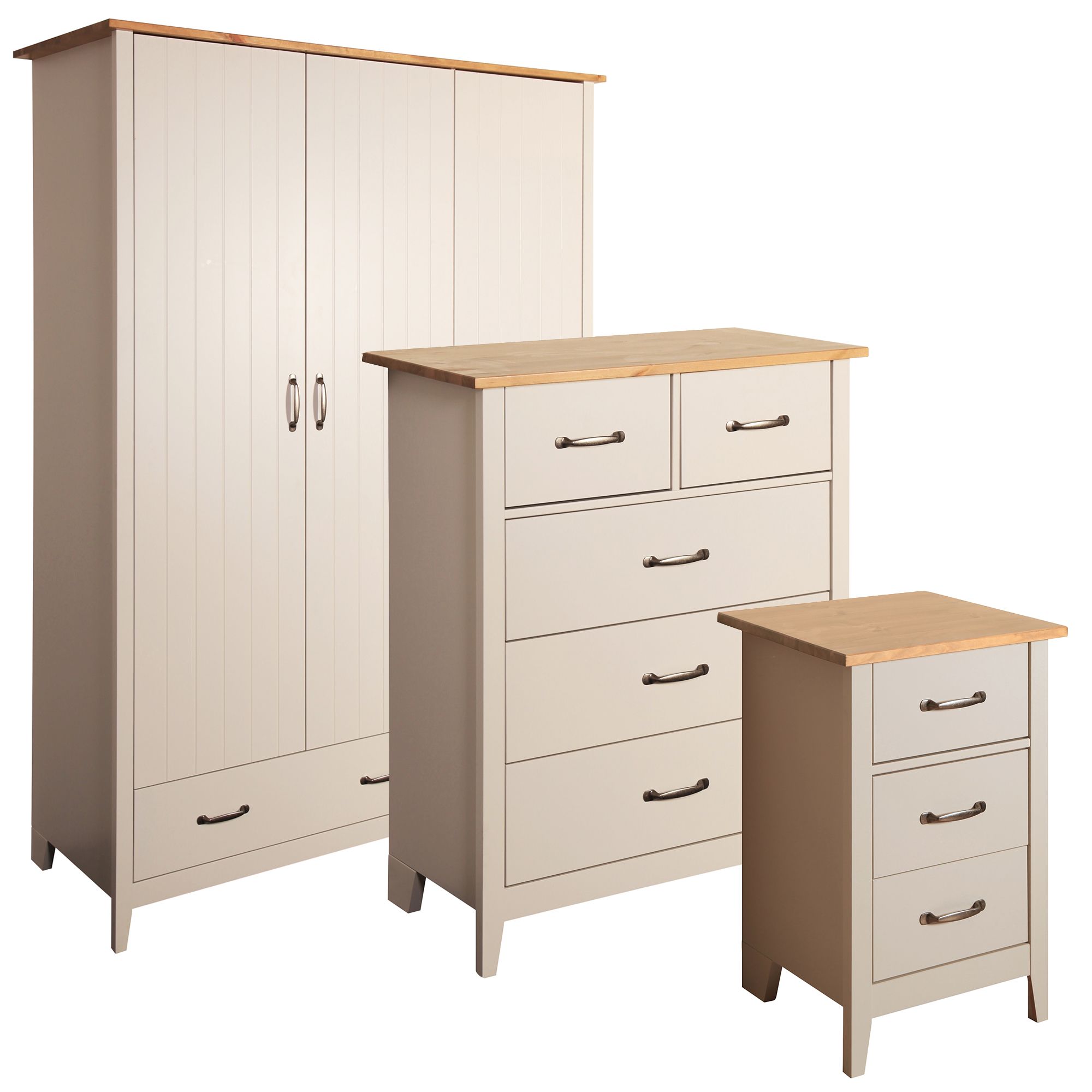 Westwick Grey Pine Effect 3 Piece Bedroom Furniture Set DIY At B Q   Westwick Grey Pine Effect 3 Piece Bedroom Furniture Set~5707252056667 07c