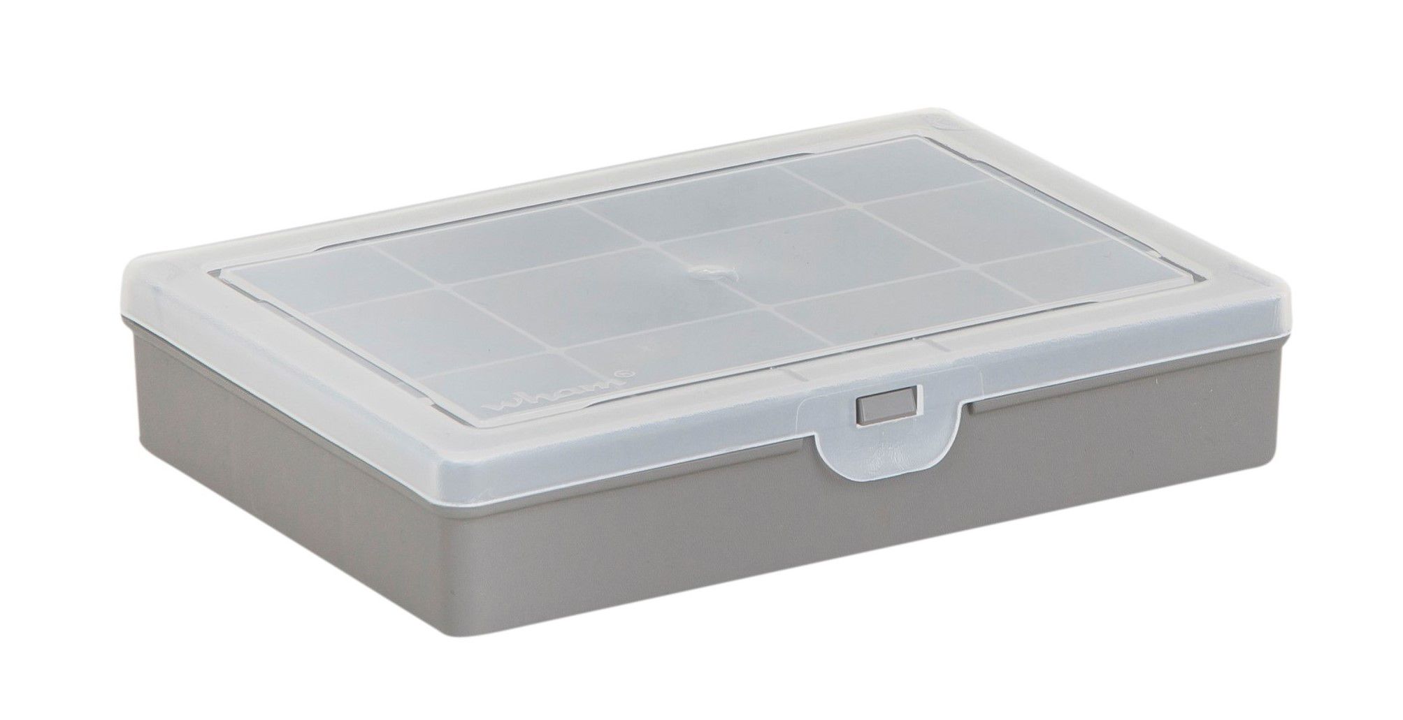 Wham Storage Ultra-strong Upcycled soft grey Small Plastic Storage divider box & Lid