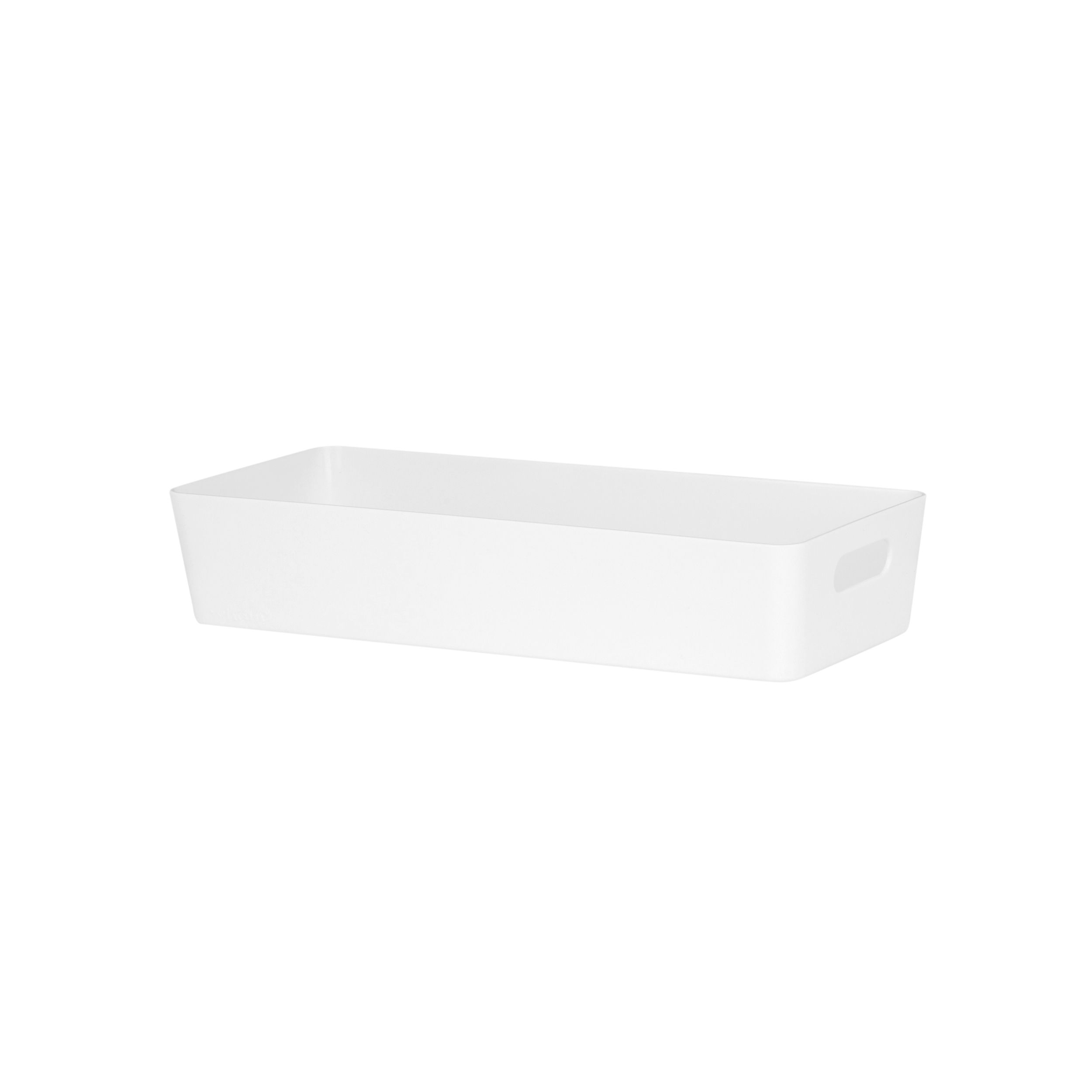 Wham Studio 10.01 White Plastic Nestable Storage basket (H)6cm (W)12.5cm