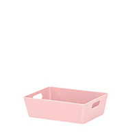 Wham Studio 3.01 Blush Plastic Nestable Storage basket (H)5cm (W)12cm