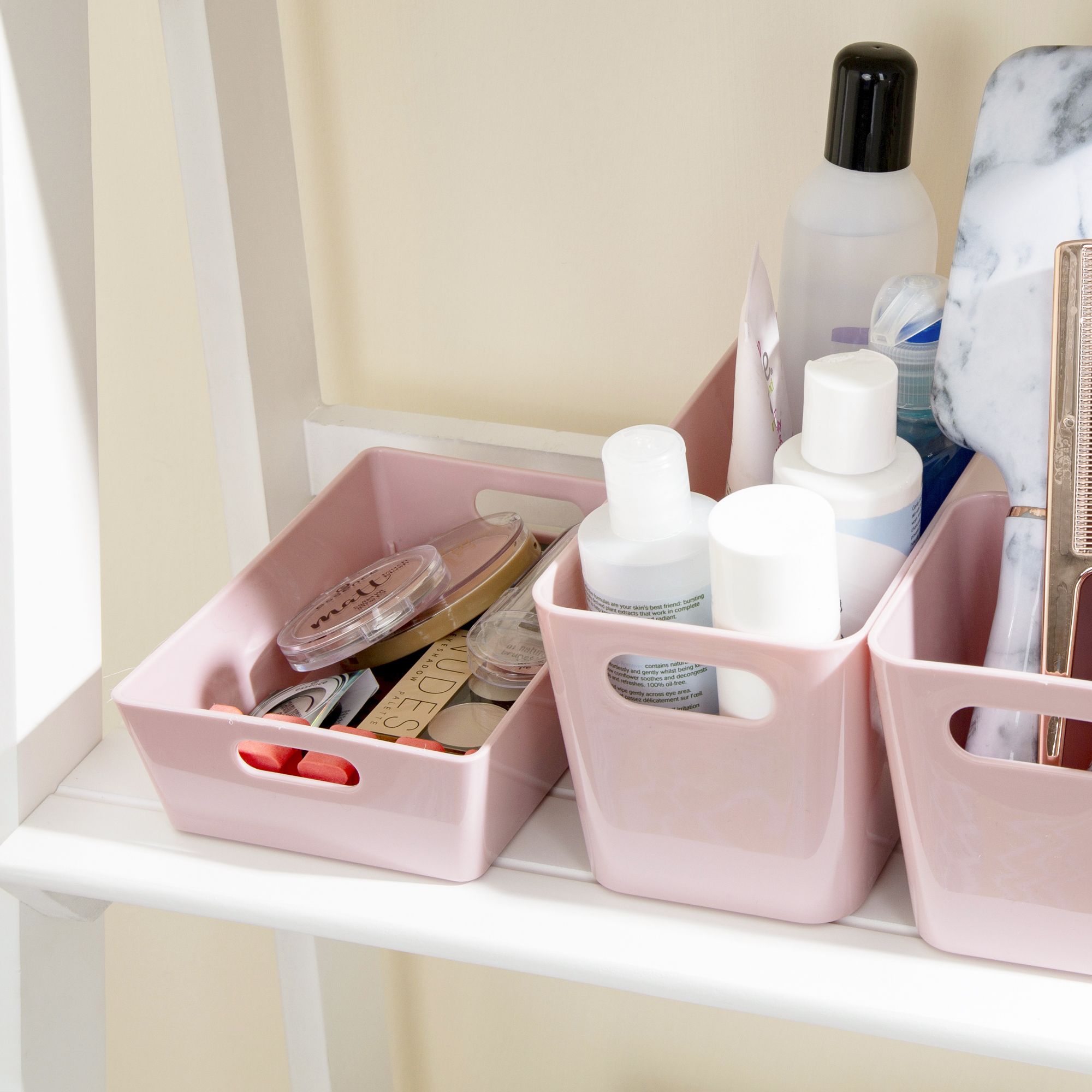 Wham Studio 3.01 Blush Plastic Nestable Storage basket (H)5cm (W)12cm - 3