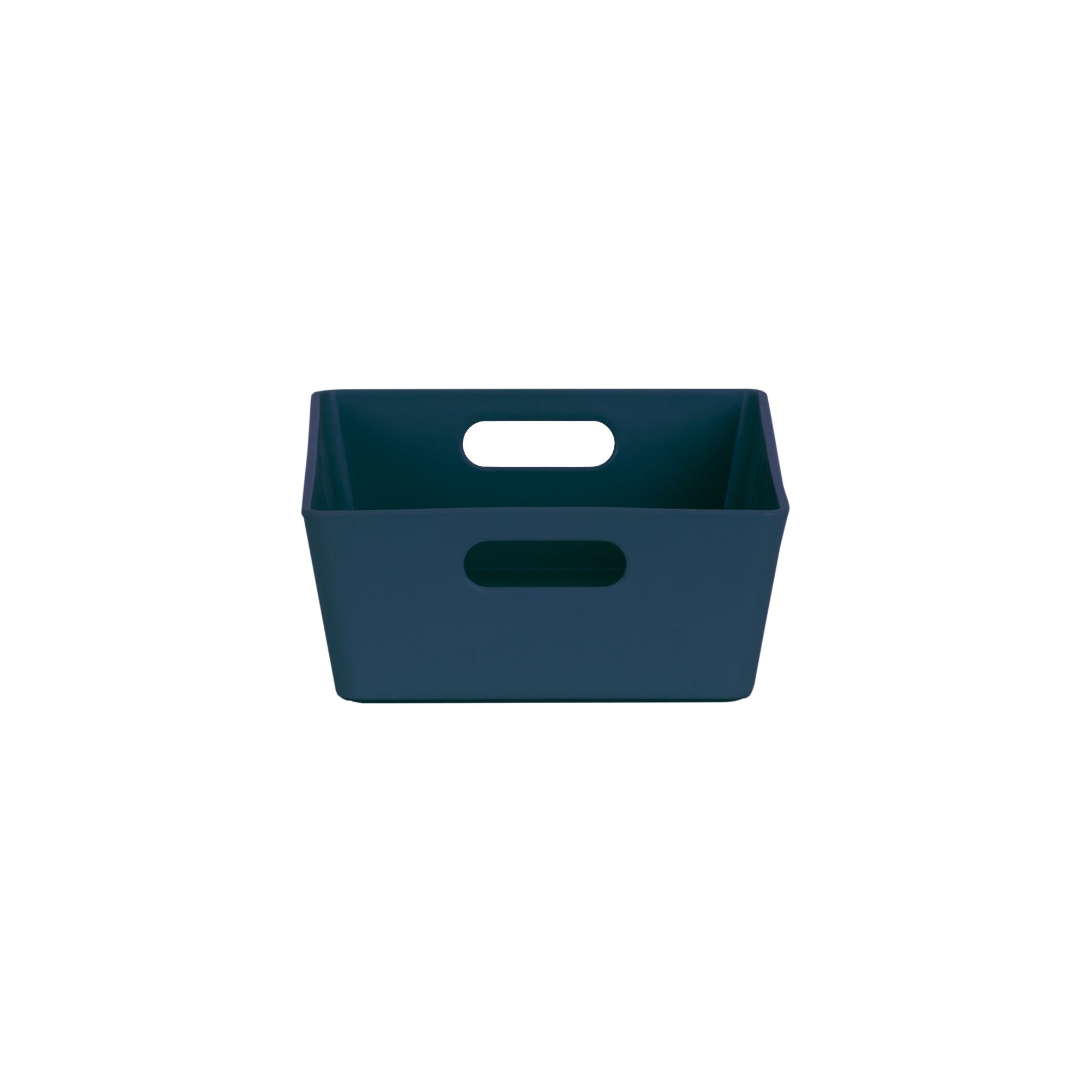 Wham Studio 3.01 High Polished Finish Dark blue Plastic Nestable Storage basket (H)0.5cm (W)1.65cm