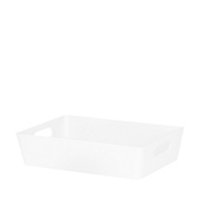 Wham Studio 4.01 White Plastic Nestable Storage basket (H)6cm (W)17cm