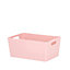 Wham Studio 4.02 Blush Plastic Nestable Storage basket (H)11cm (W)17cm