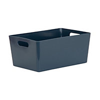 Wham Studio 4.02 High Polished Finish Dark blue Plastic Nestable Storage basket (H)1.1cm (W)2.5cm