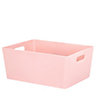 Wham Studio 5.02 Blush Plastic Nestable Storage basket (H)15cm (W)26cm