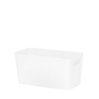 Wham Studio 6.01 White Plastic Nestable Storage basket (H)10cm (W)10cm