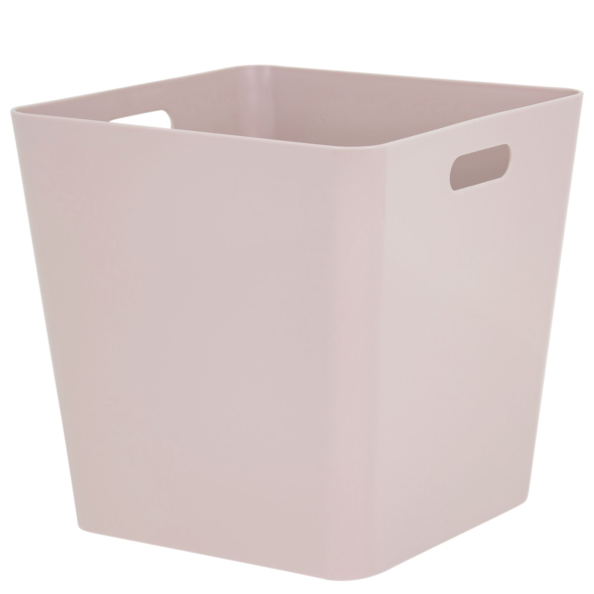 Wham Studio Basket Medium duty Blush Pink Plastic Large Storage box DIY at B&Q