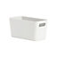 Wham Studio Gloss white Plastic Nestable Storage basket (H)10cm (W)20cm (D)20cm