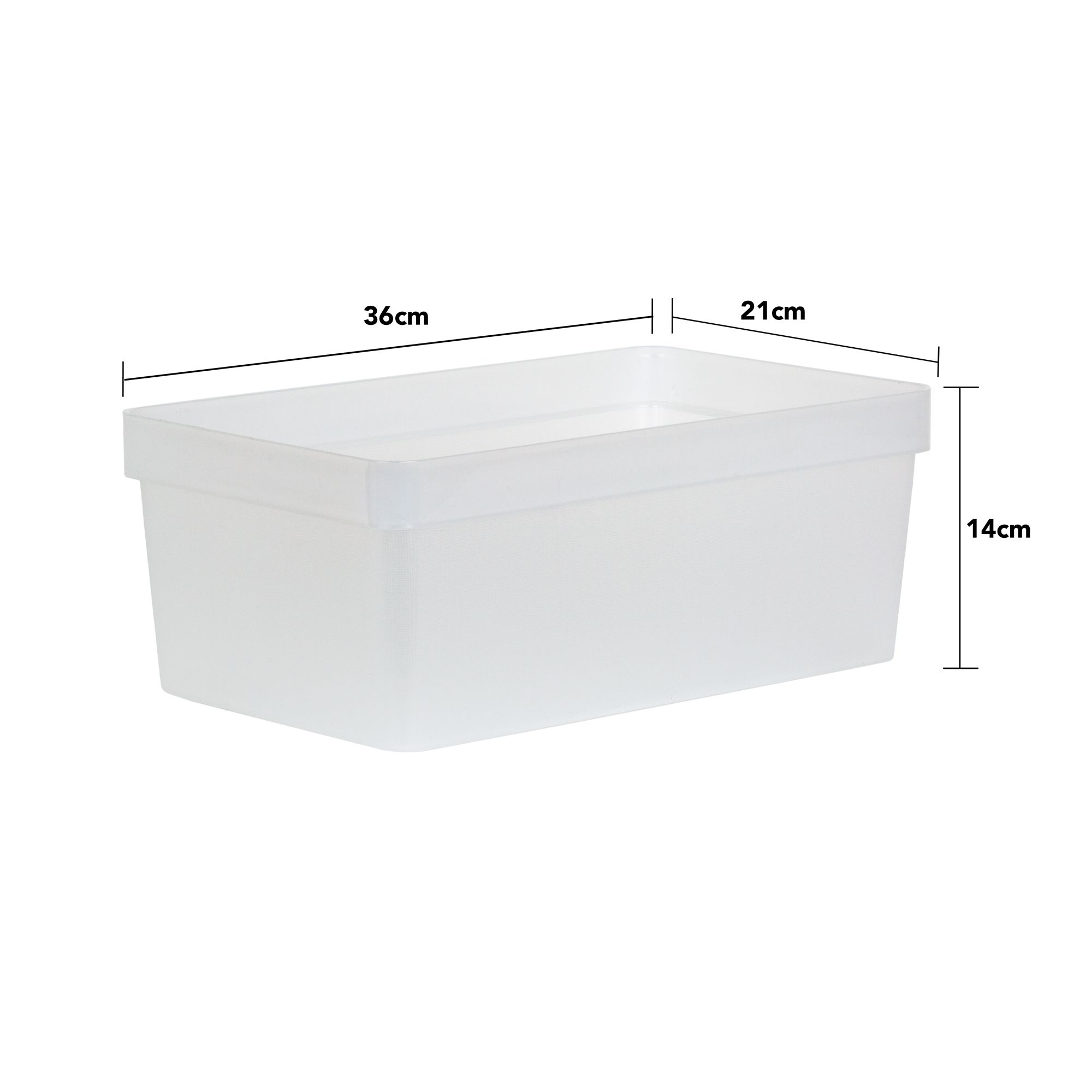 Wham Studio Stack Matt clear 0 tier Stackable Shoe storage box (H)150mm (W)215mm - 5