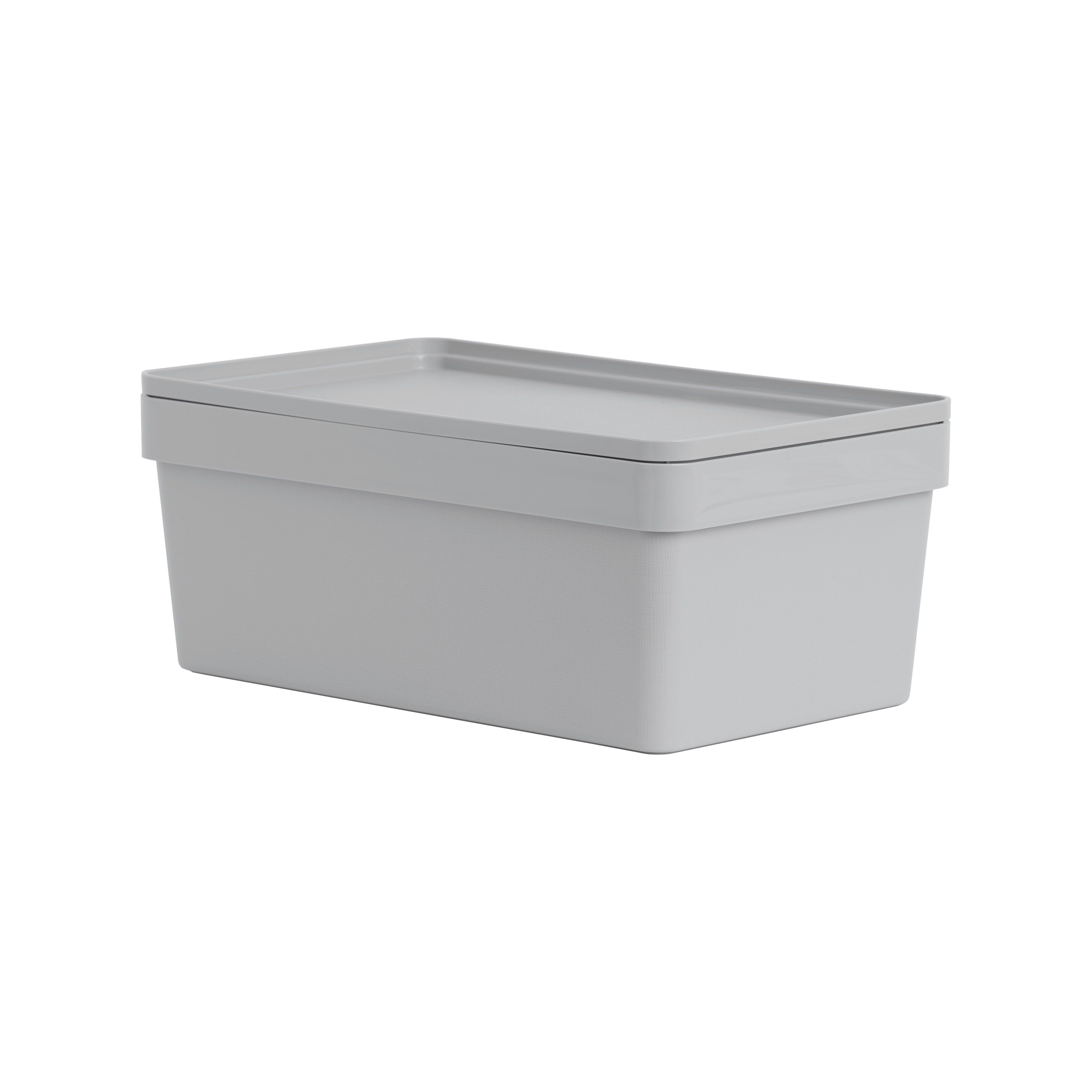 Wham Studio Stack Matt light grey Stackable Shoe storage box (H)150mm (W)215mm - 3