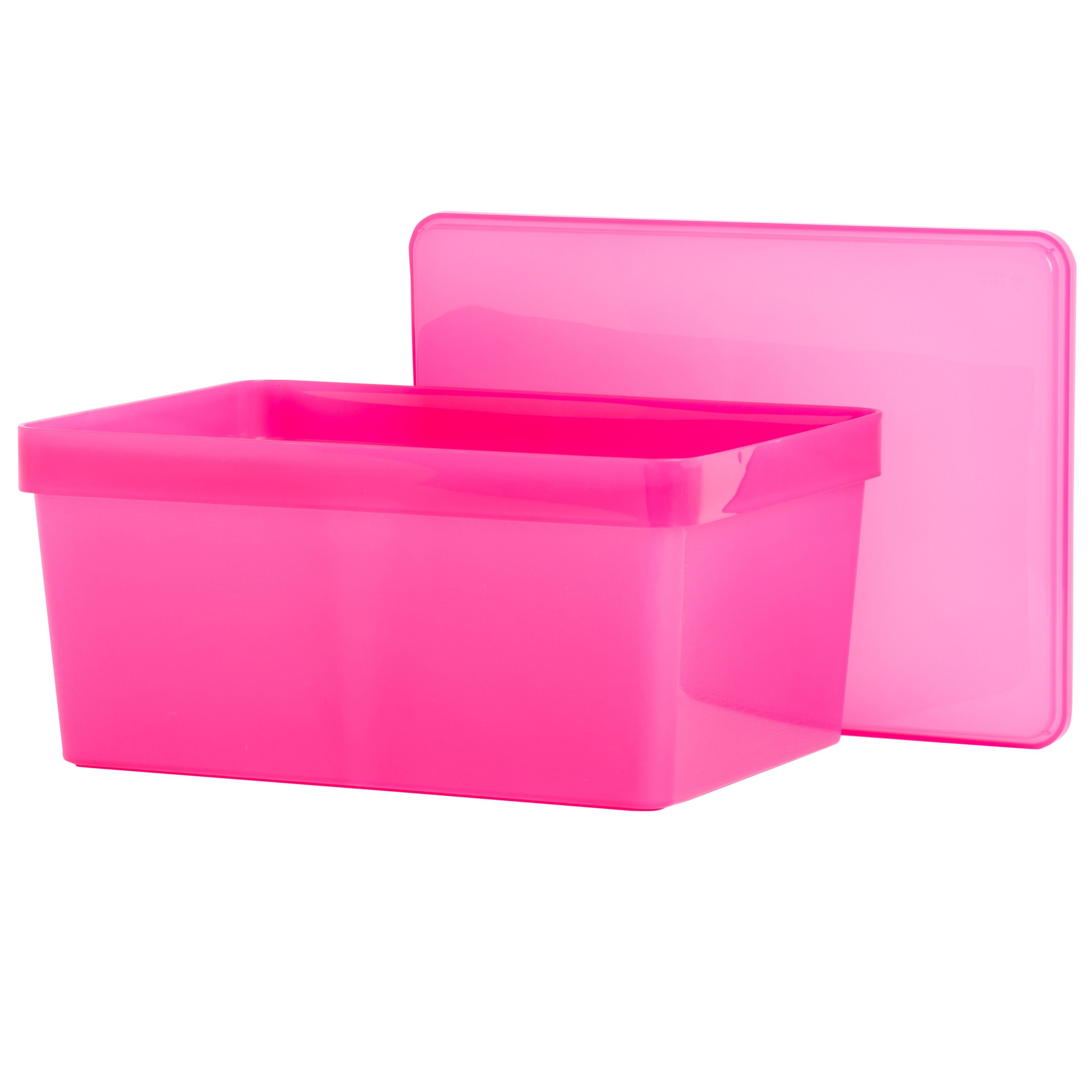 Wham Studio Stack Pink Rectangular 13.5L Large Plastic Stackable ...