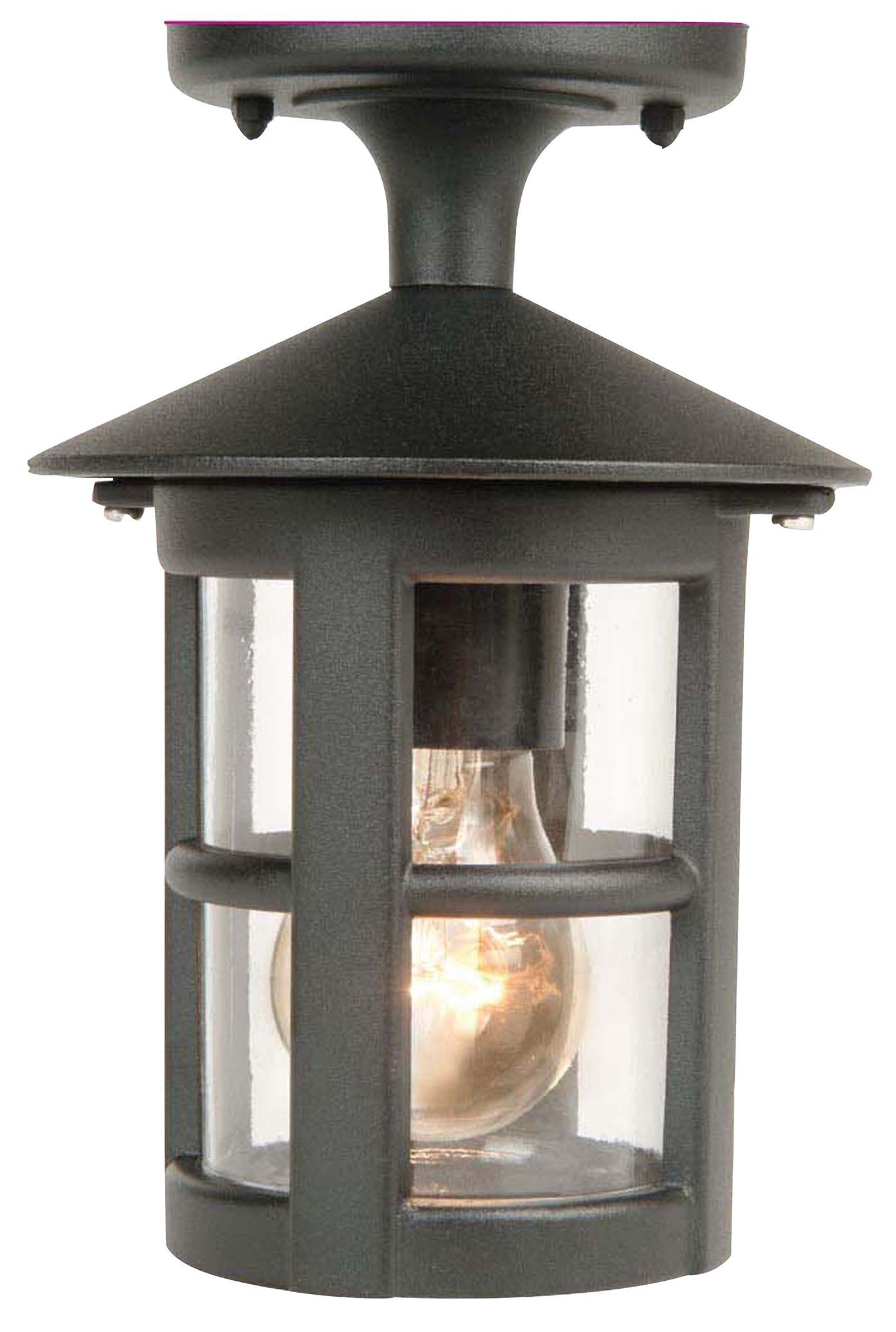 Whistler Matt Black Mainspowered Outdoor Wall light DIY at B&Q
