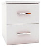 White 2 Drawer Ready assembled Chest of drawers (H)495mm (W)400mm (D)500mm