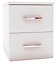 White 2 Drawer Ready assembled Chest of drawers (H)495mm (W)400mm (D)500mm
