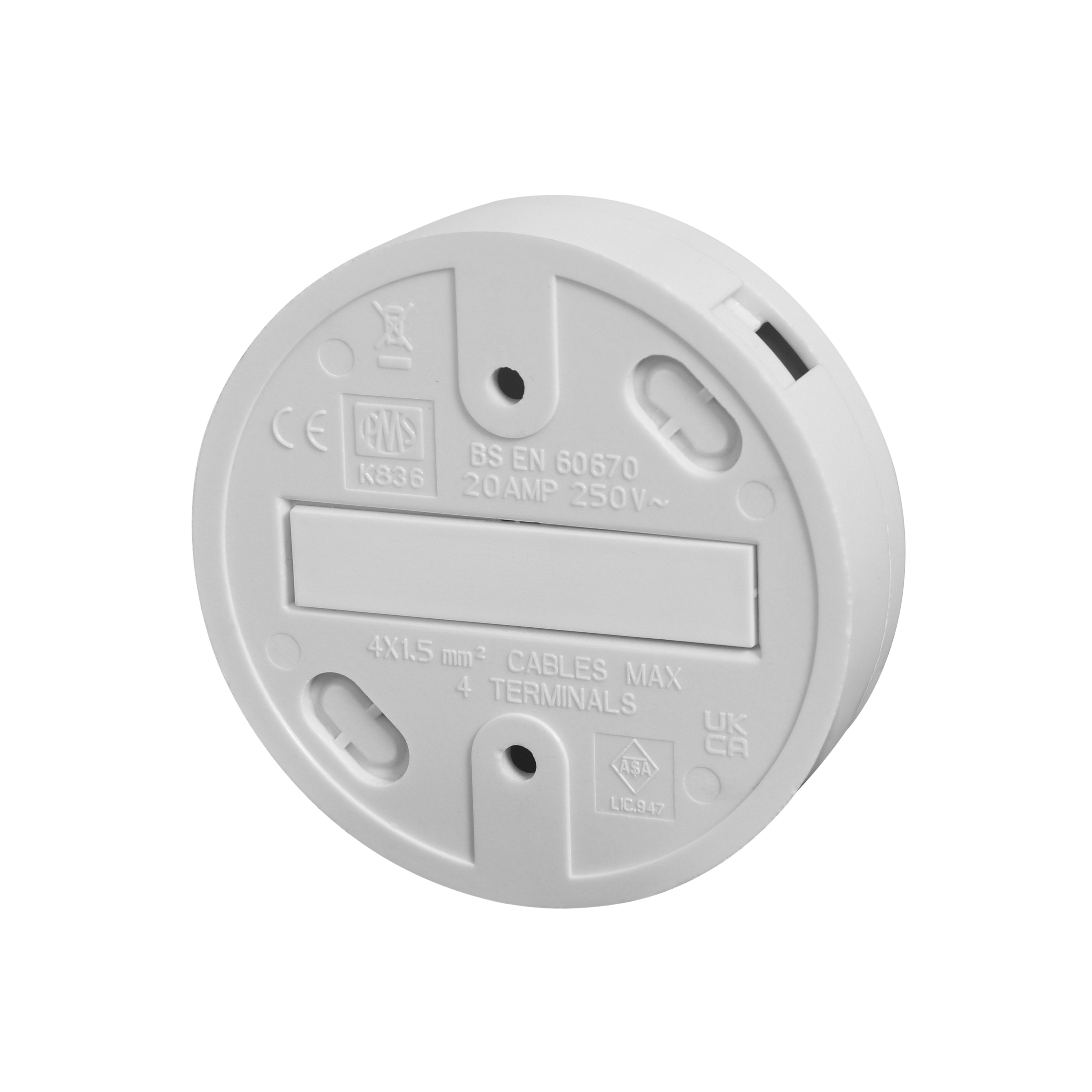 20A 1 way Not pre-wired Junction box
