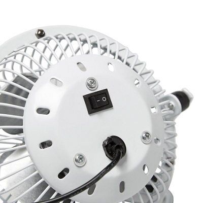 White 4" 4W Remote controlled Table fan