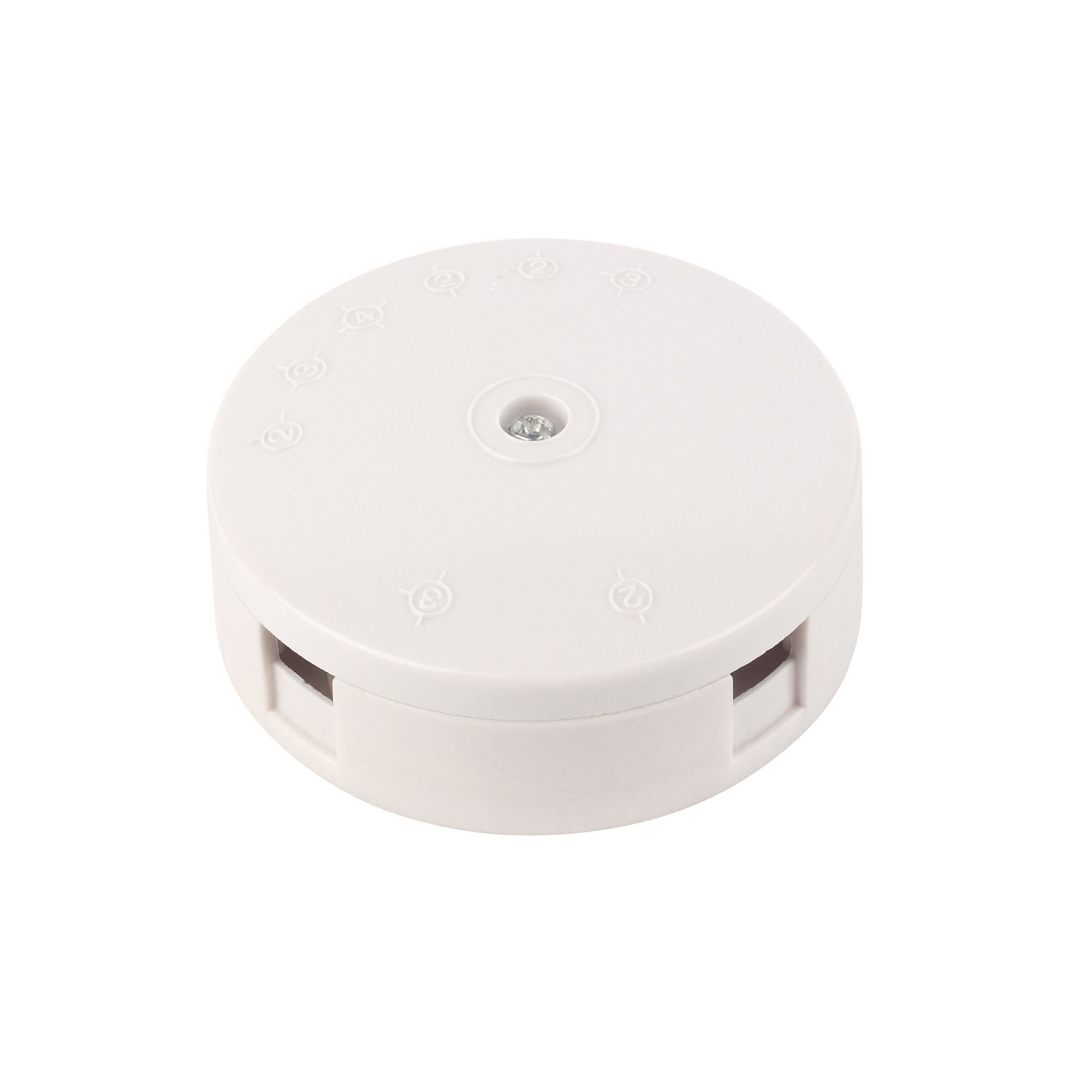 White 5A 1 way 4-terminal Junction box